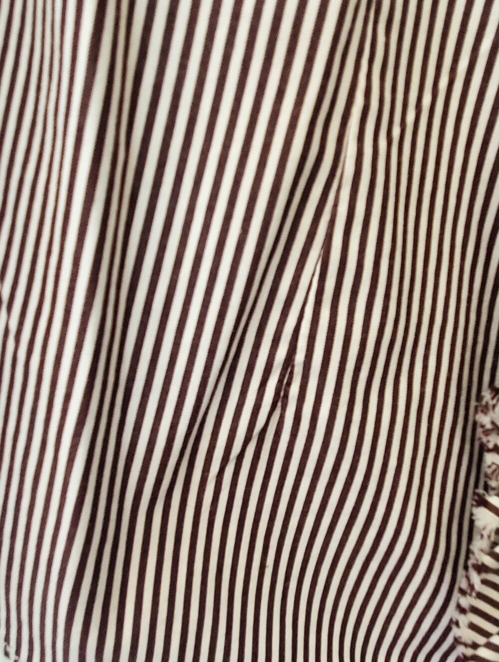 Tommy Hilfiger Women's Brown Stripe Button-Up Shirt Size Large - Picture 8 of 10